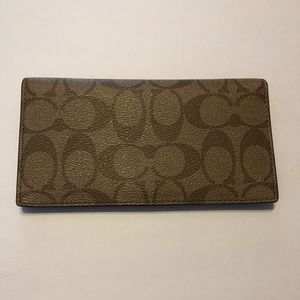 Coach signature checkbook